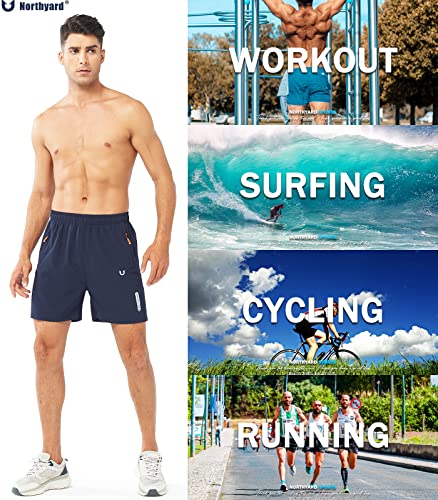 NORTHYARD Men's Quick-Dry Athletic Running Shorts