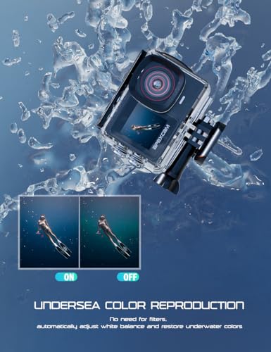 Apexcam 4K Action Camera with 64GB SD Card