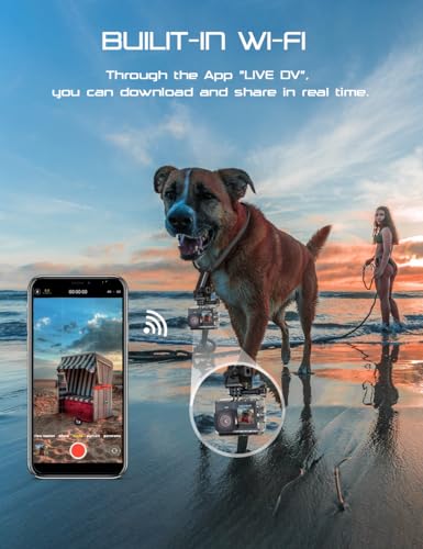 Apexcam 4K Action Camera with 64GB SD Card