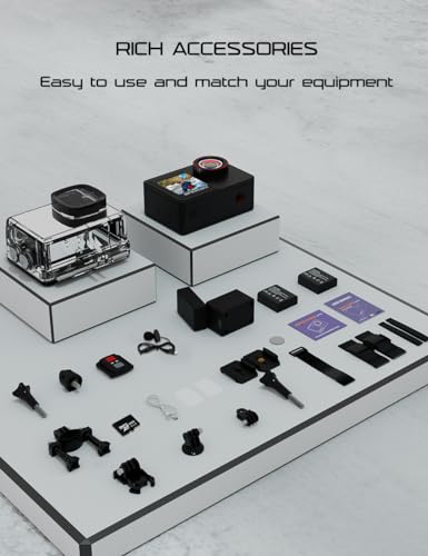 Apexcam 4K Action Camera with 64GB SD Card