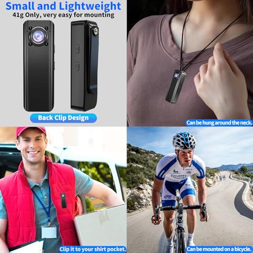 4K HD Mini Body Camera for Travel & Action