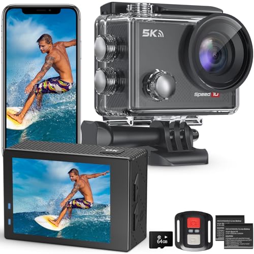 Hiicam Speed 10 5K Waterproof Action Camera 64GB