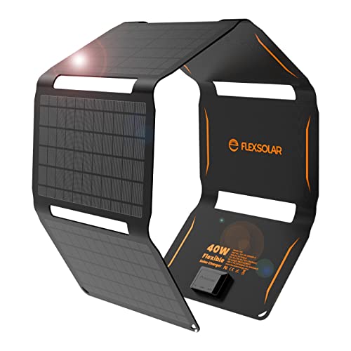 40W Foldable Solar Charger - USB-C & USB-A