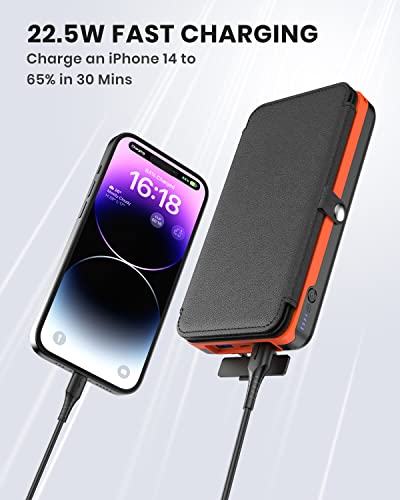 Hiluckey 27000mAh Solar Power Bank with Fast Charging