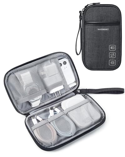 BAGSMART Black Travel Tech Organizer for Cables