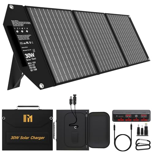 30W Portable Solar Charger for Camping & Travel