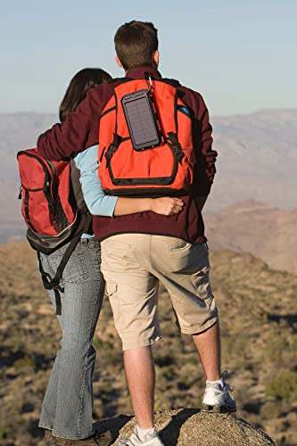 Solar Power Bank with Flashlight and Dual USB Ports