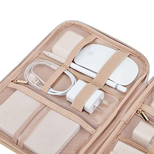NISHEL Pink Travel Cord Organizer for Tech Essentials