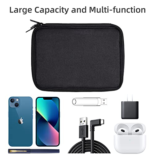 Double Layer Tech Organizer Bag with Cable Ties