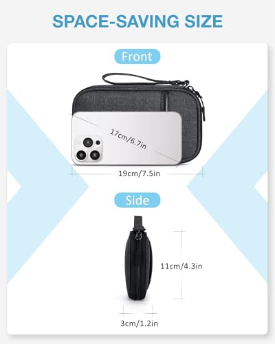 BAGSMART Black Travel Tech Organizer for Cables