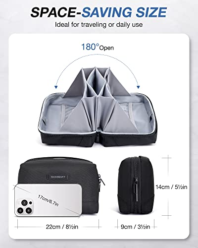 BAGSMART Travel Tech Organizer Pouch - Black