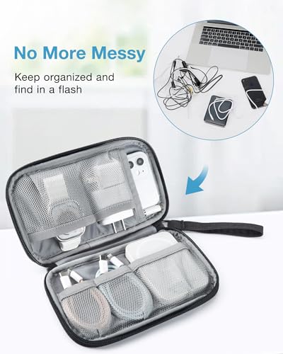 BAGSMART Black Travel Tech Organizer for Cables