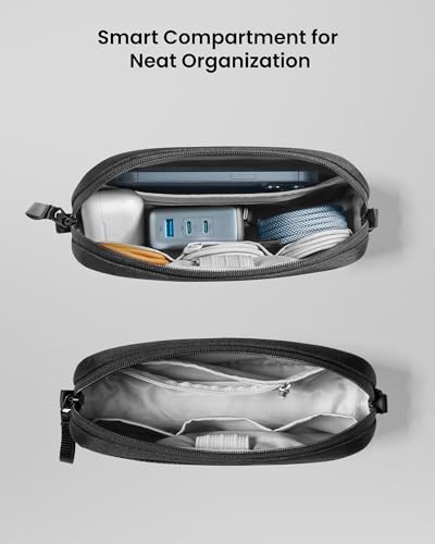 Water-Resistant Tech Organizer Travel Case Pouch