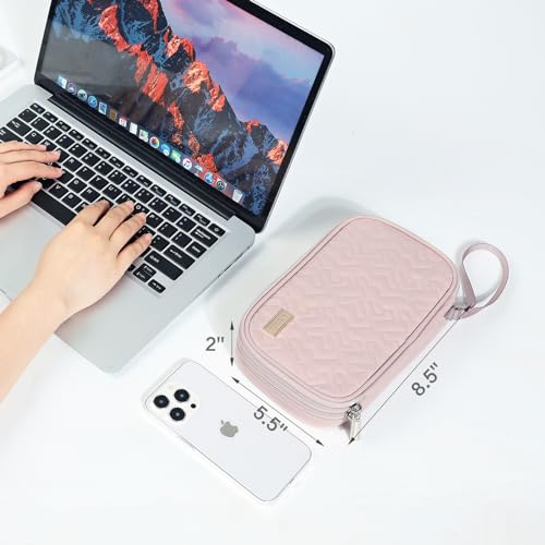 NISHEL Double Layer Travel Tech Organizer Case