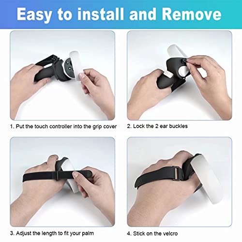 Oculus Meta Quest 2 Controller Grip Covers - Black