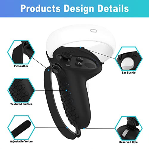 Oculus Meta Quest 2 Controller Grip Covers - Black