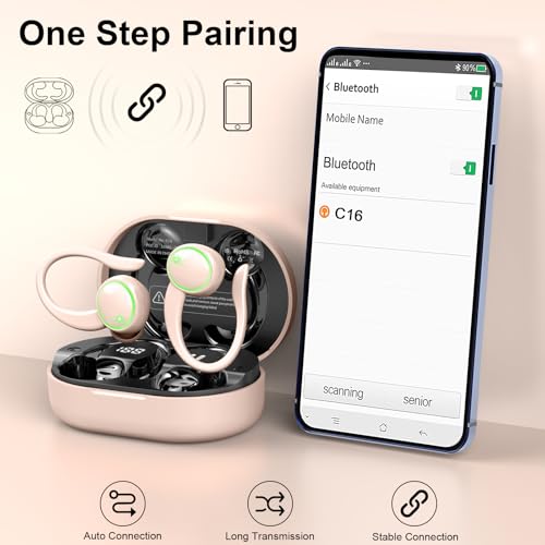 Bluetooth Sports Earbuds with Noise Cancelling Mic