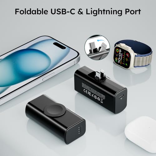 Eazpower 5000mAh Magnetic Portable Charger for Apple Devices