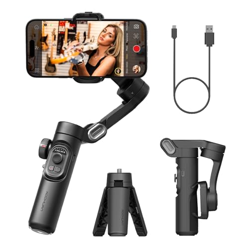 Foldable 3-Axis Smartphone Gimbal Stabilizer for Vlogs