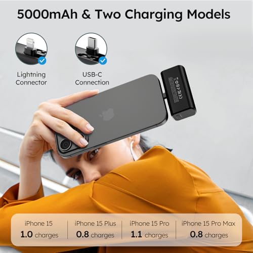 Eazpower 5000mAh Magnetic Portable Charger for Apple Devices