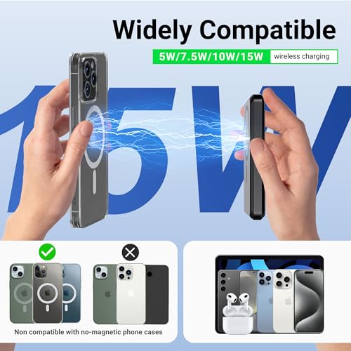 Magnetic 10,000mAh MagSafe Wireless Power Bank