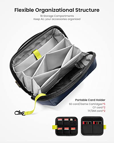 Navy Tech Organizer Pouch for Cables & Accessories