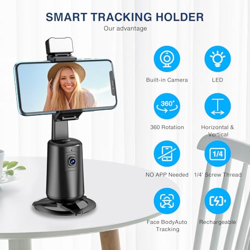 360° Auto Face Tracking Tripod with Remote Control