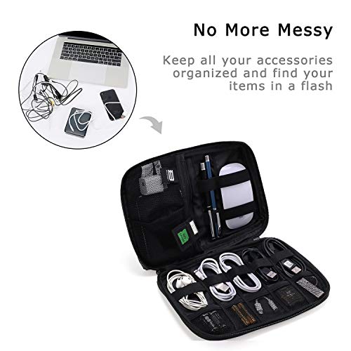 Compact Electronics Organizer Travel Case for Gadgets