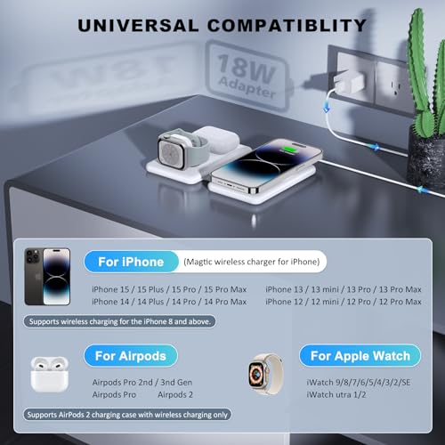 3-in-1 Wireless Charger for Apple Devices
