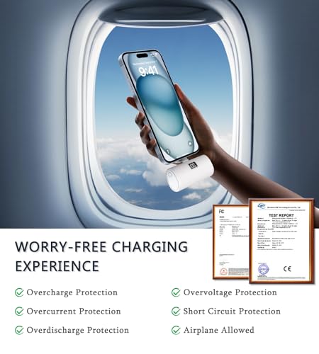 LENUTO 6000mAh Fast Charge Portable Phone Charger