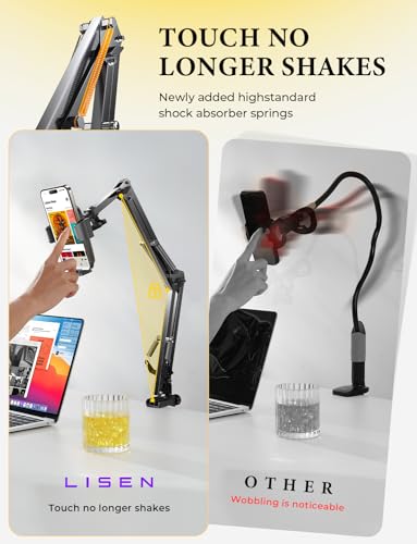 LISEN Gooseneck Phone Holder for Bed and Desk