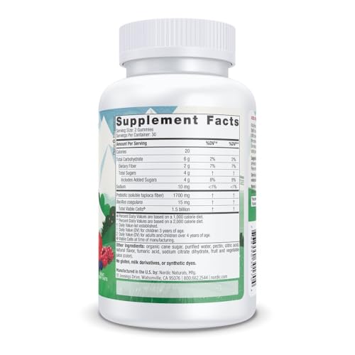 Nordic Naturals Kids Probiotic Gummies, Merry Berry