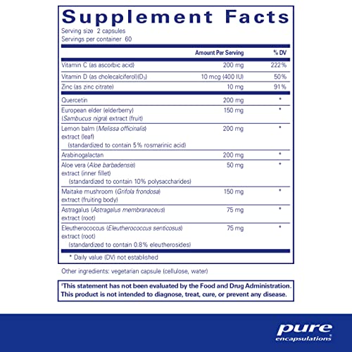 Pure Encapsulations Daily Immune Support – 120 Capsules