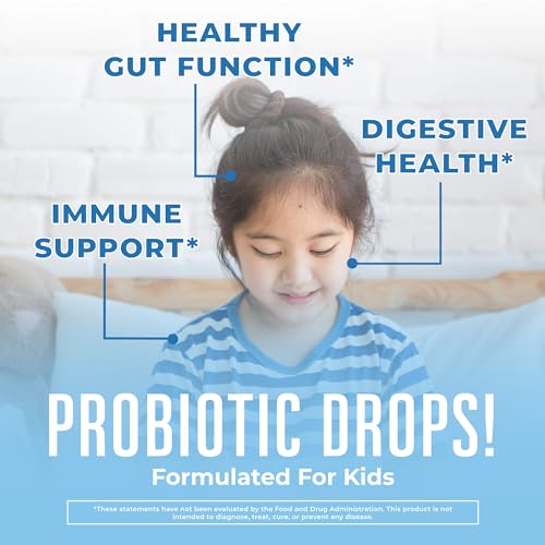 Organic Kids Probiotic Liquid Drops for Gut Health