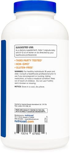 Nutricost Taurine 1000mg - 400 Capsules