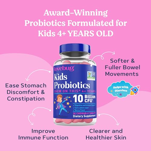 Lovebug Kids Probiotics - Sugar-Free Chewables 30ct