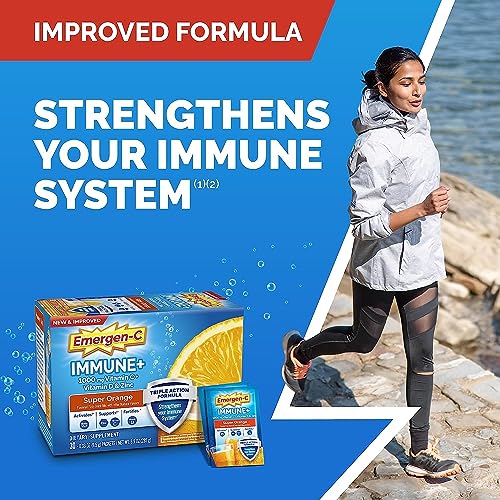 Emergen-C Immune+ Super Orange Immune Support Powder 30ct