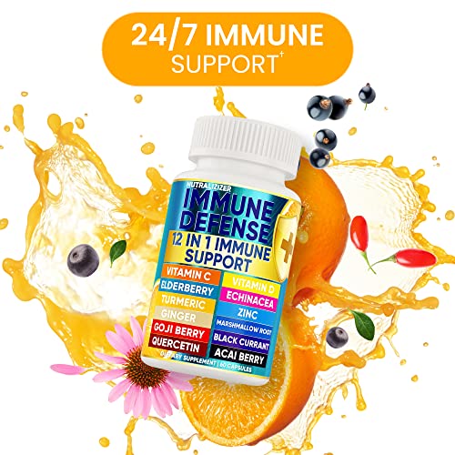 12-in-1 Premium Immune Defense Vitamins 120 Caps