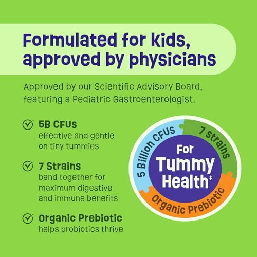 Kids Probiotics with Organic Prebiotics and Vitamins