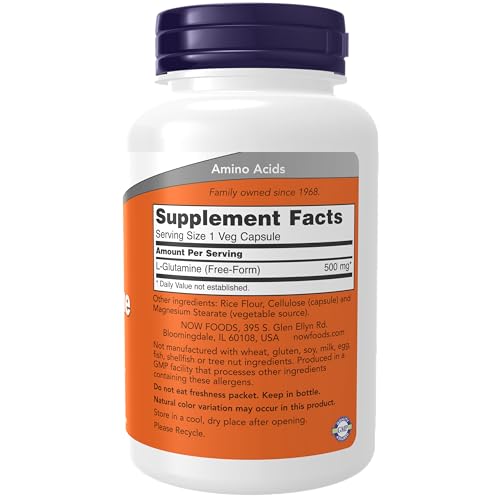 L-Glutamine 500 mg - Amino Acid Capsules