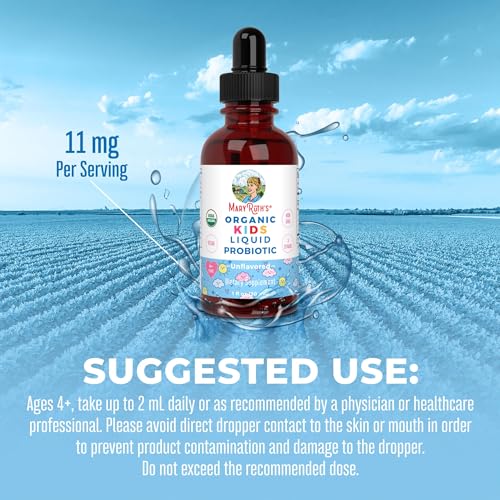 Organic Kids Probiotic Liquid Drops for Gut Health
