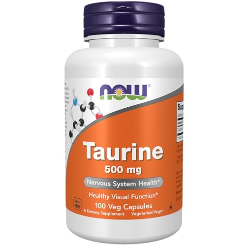 NOW Taurine 500 mg - Nervous System Support