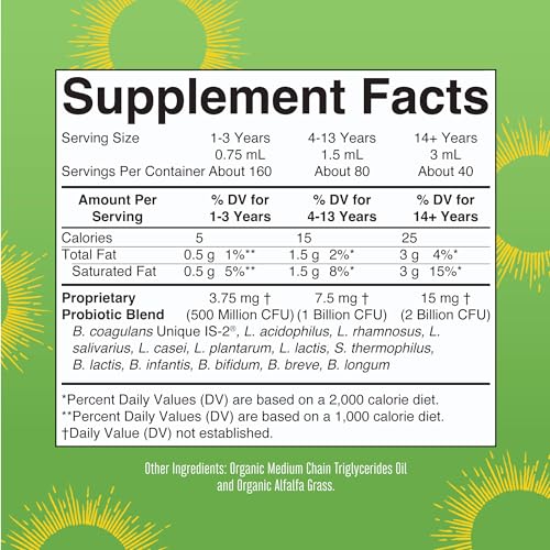 Organic Liquid Probiotic for Digestive Health