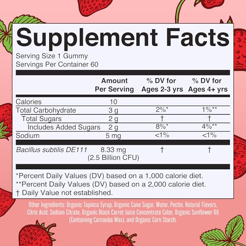 Organic Kids Probiotic Gummies for Gut Health