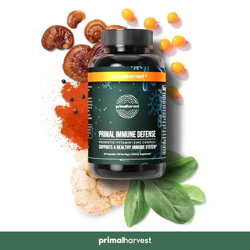 Primal Harvest 10-in-1 Immune Defense Supplement 60 Capsules