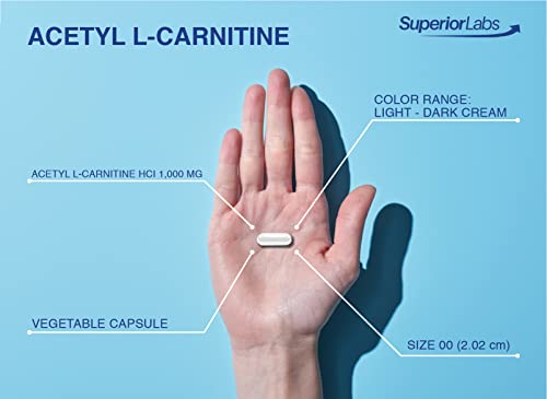Superior Labs Acetyl L-Carnitine 1000mg - 200 Caps