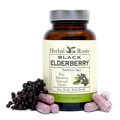 Max Strength Organic Black Elderberry Capsules - 4,300mg