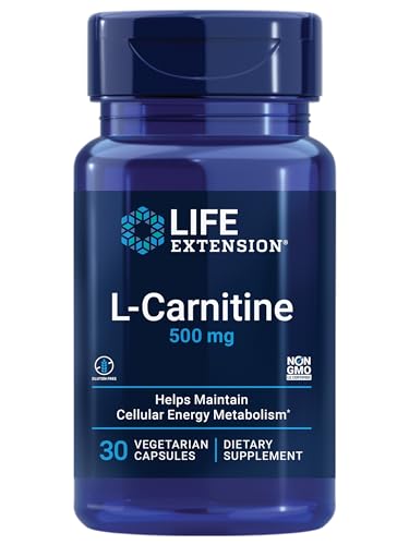 Life Extension L-Carnitine 500 mg Energy & Memory Support