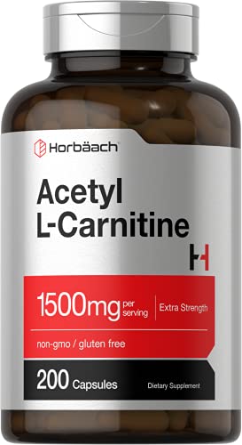 Horbäach Acetyl L-Carnitine 1500mg 200 Capsules