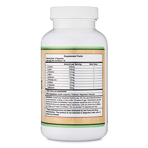 Essential Amino Acids Powder - 225 Capsules